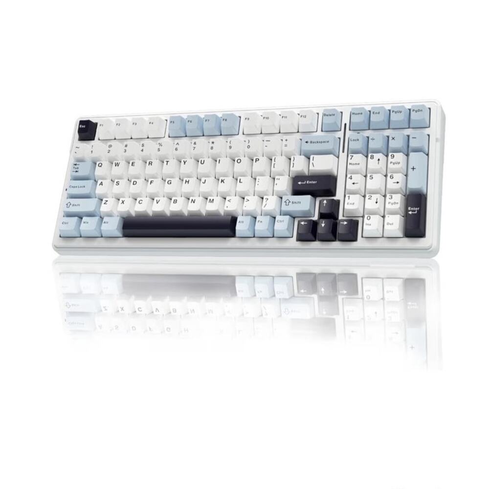 AULA F99 Wireless Mechanical Keyboard Blue White Linear Switches Backlit Gaming